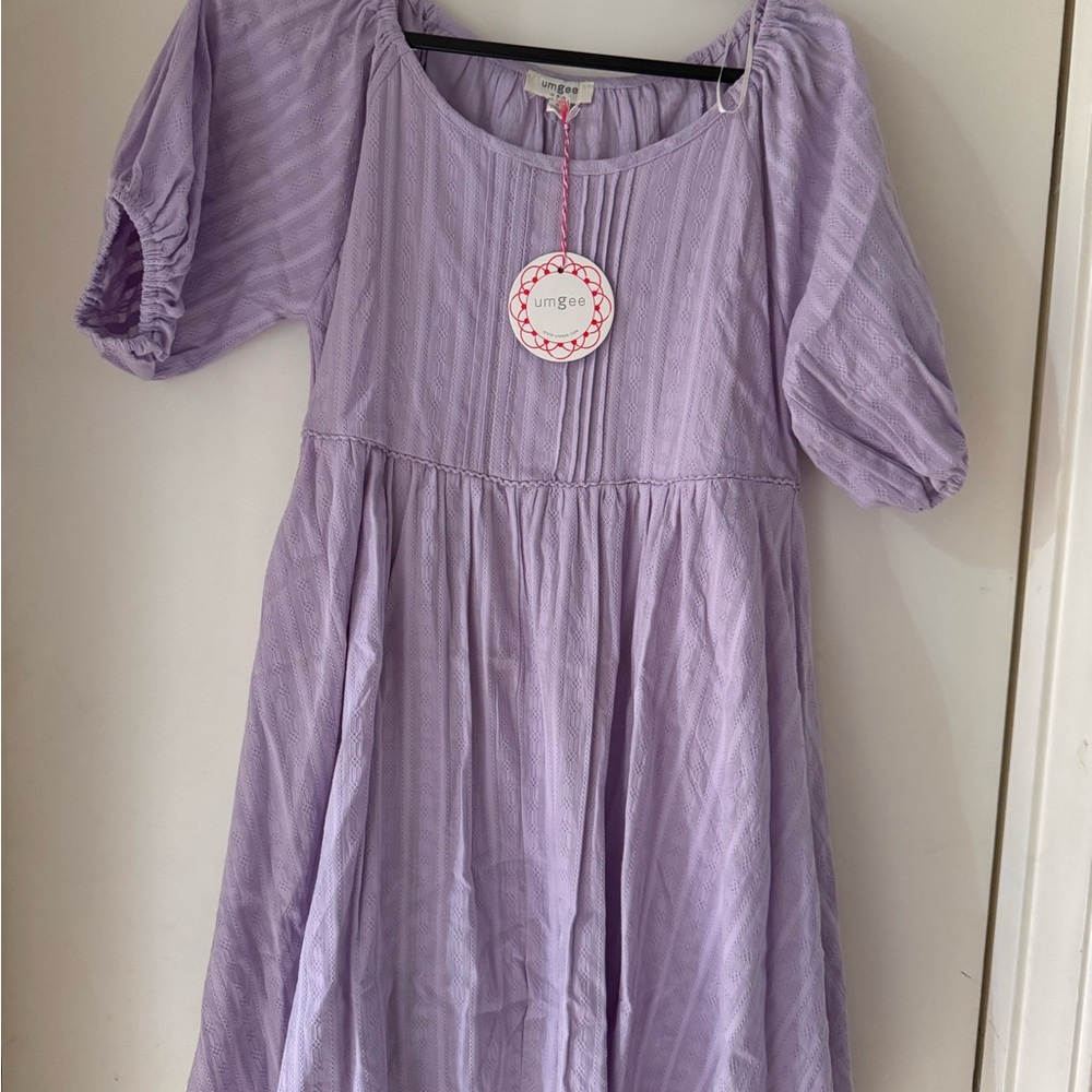 Women’s Lavender Puff Sleeve Dress